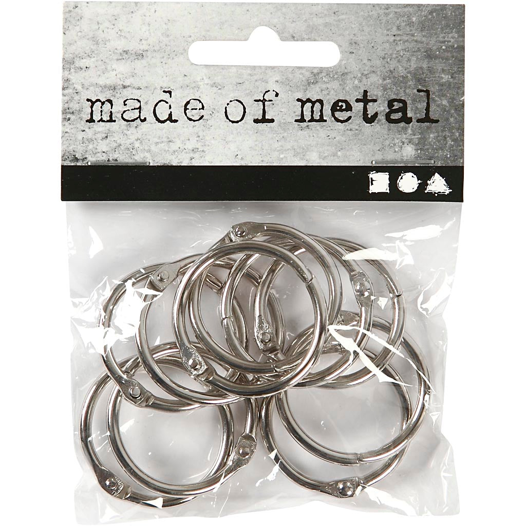 Book Ring, D: 25 mm, thickness 2,7 mm, 10 pc/ 1 pack [HOB51241]