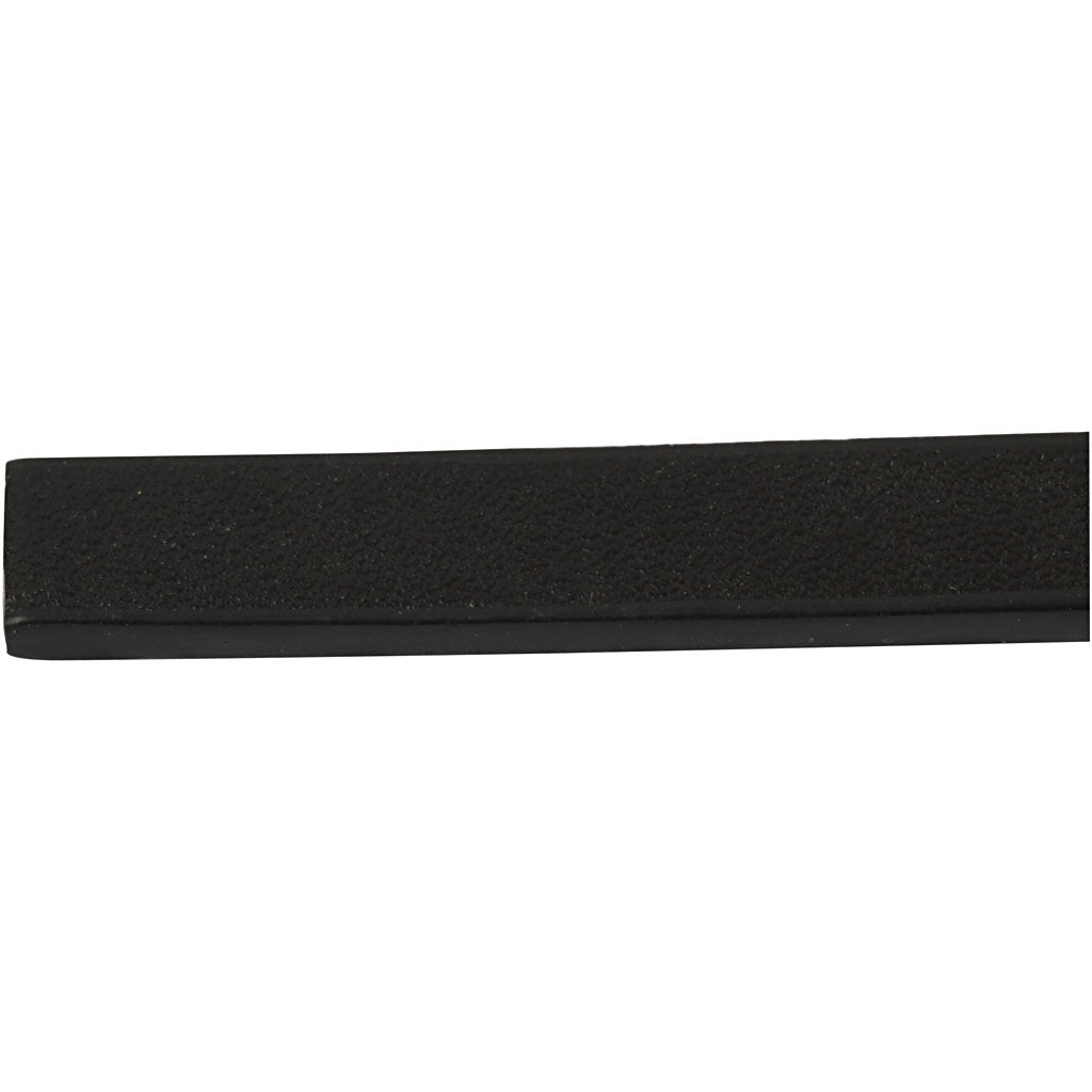 Cintura di Finto Cuoio, L: 10 mm, spess. 3 mm, nero, 1 m/ 1 conf. [HOB-51493]