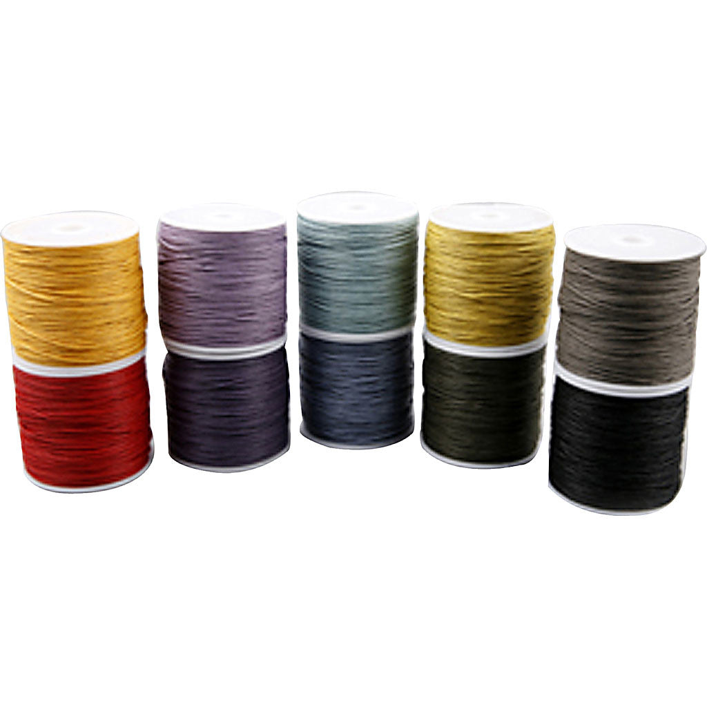 Corda di cotone, spess. 2 mm, colori forti, 10x25 m/ 1 conf. [HOB-51545]