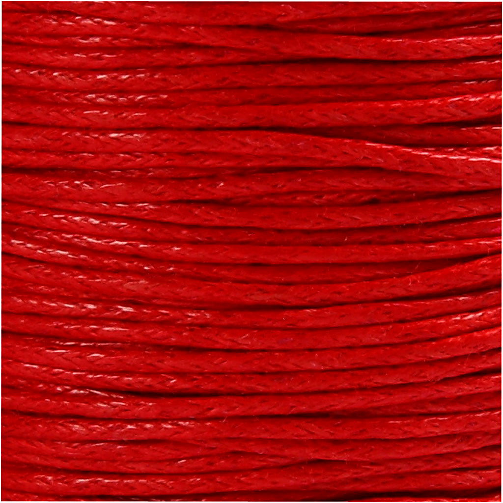 Laccio di cotone, spess. 1 mm, rosso, 40 m/ 1 rot. [HOB-51571]