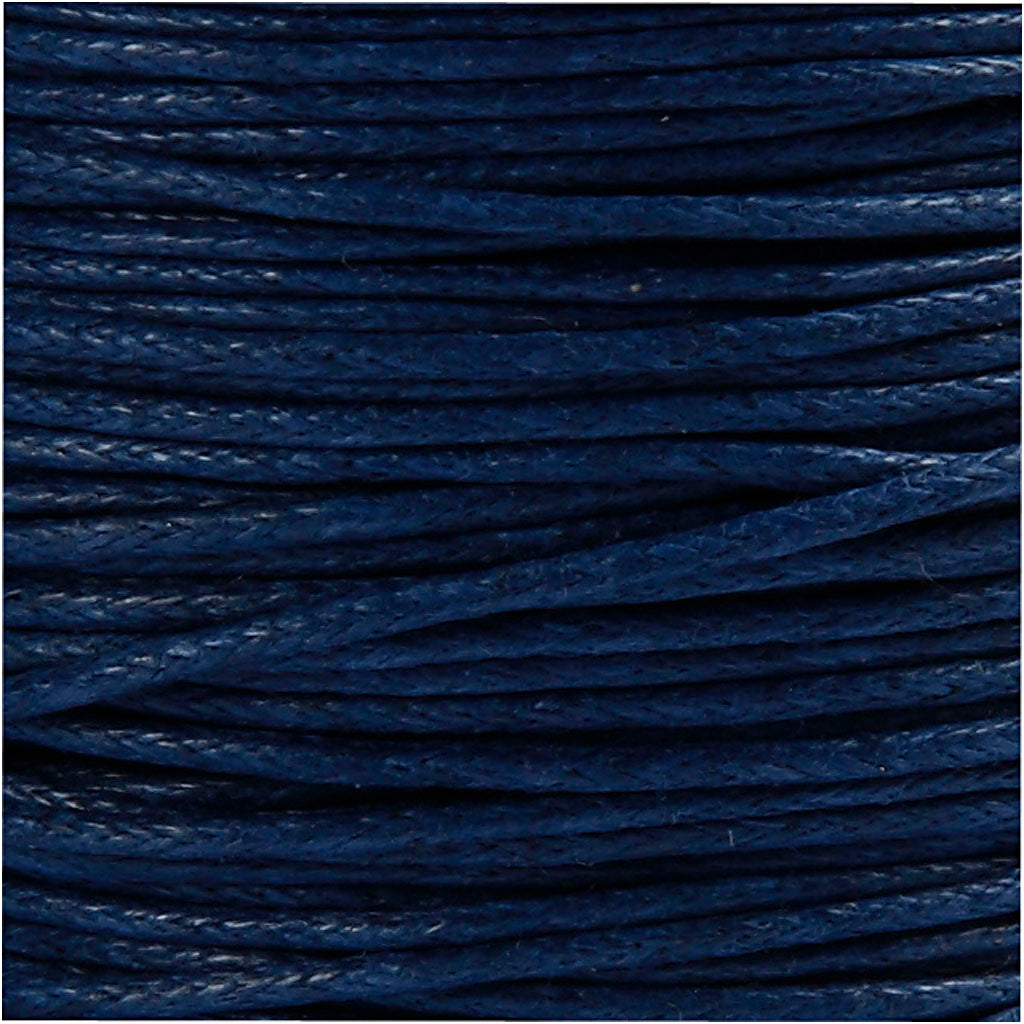 Laccio di cotone, spess. 1 mm, blu, 40 m/ 1 rot. [HOB-51574]