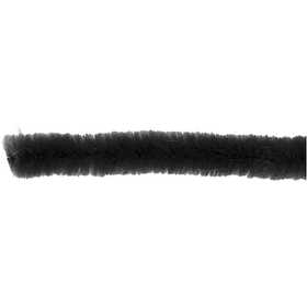 Ciniglia, L: 30 cm, spess. 6 mm, nero, 50 pz/ 1 conf. [HOB-51618]
