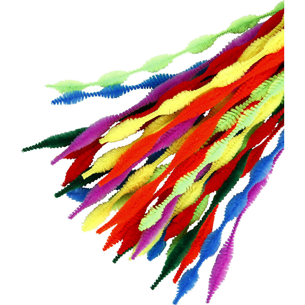 Ciniglia, A onda, L: 30 cm, spess. 5-12 mm, colori asst., 28 asst./ 1 conf. [HOB-51631]