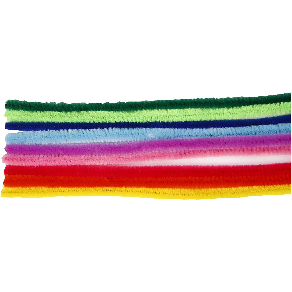 Ciniglia, L: 30 cm, spess. 9 mm, colori asst., 200 asst./ 1 conf. [HOB-51644]