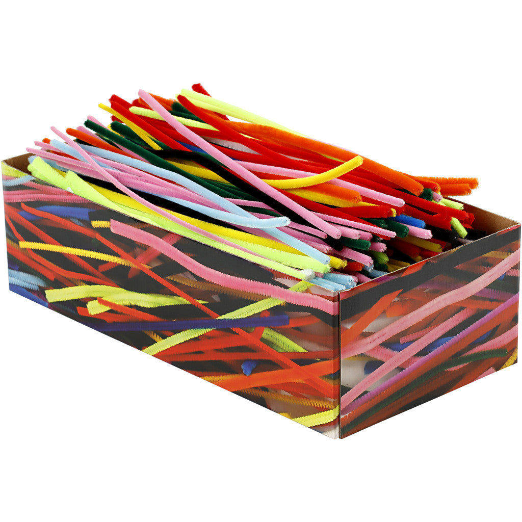 Ciniglia, L: 30 cm, spess. 4+6+9 mm, colori asst., 700 asst./ 1 conf. [HOB-51645]