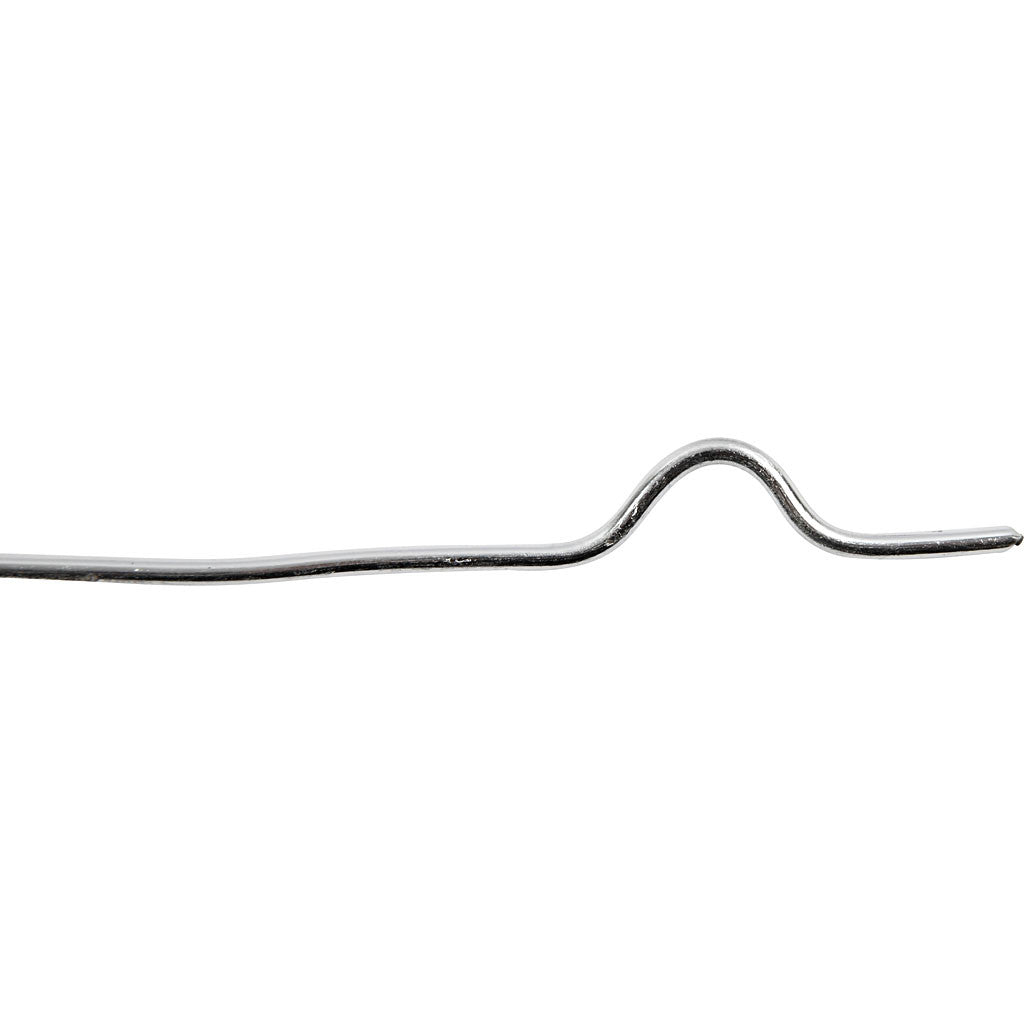 Filo di alluminio, cerchio, spess. 3 mm, argento, 29 m/ 1 rot. [HOB-51717]