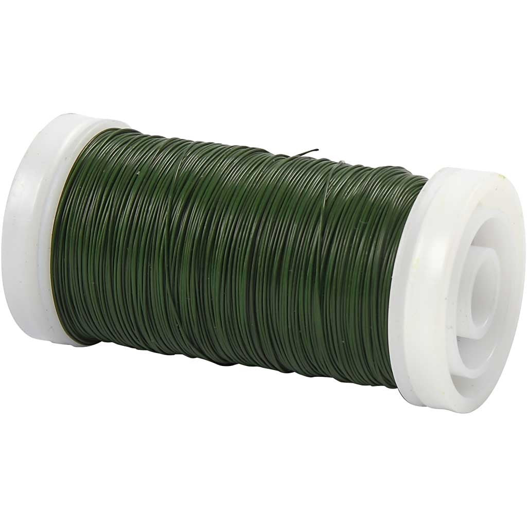 Filo da fiorista, spess. 0,31 mm, 100 g, verde, 160 m/ 1 rot. [HOB-51728]