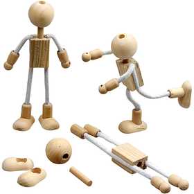 Pupazzi flexi, H: 12 cm, 4 set/ 1 conf. [HOB-517760]