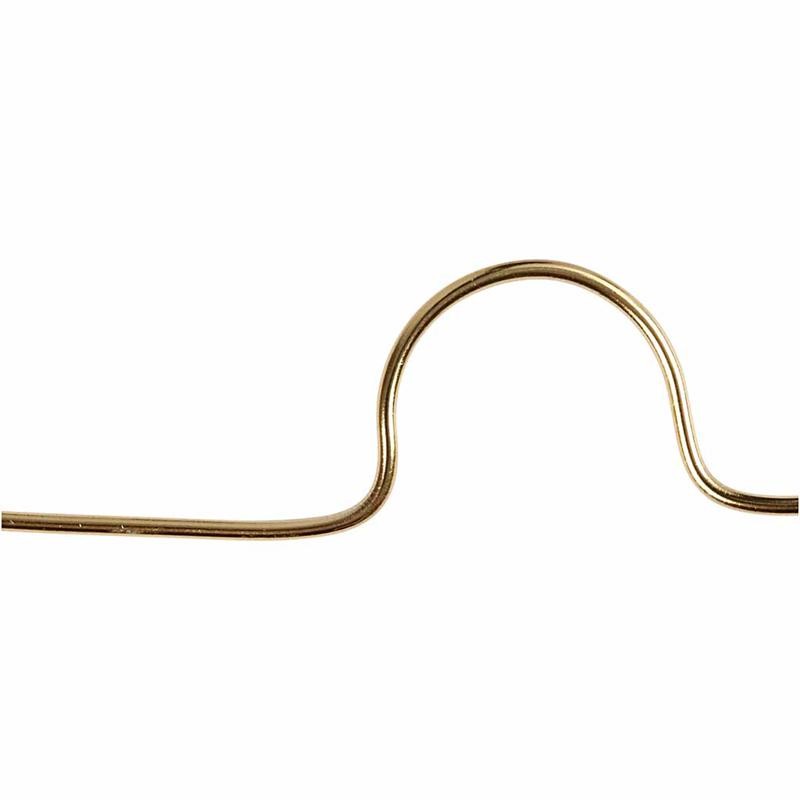 Filo di alluminio, rotondo, spess. 1 mm, oro, 16 m/ 1 rot. [HOB-518314]