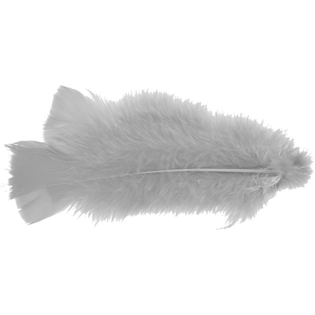 Piume, L: 11-17 cm, bianco, 18 pacch./ 1 conf. [HOB-51847]