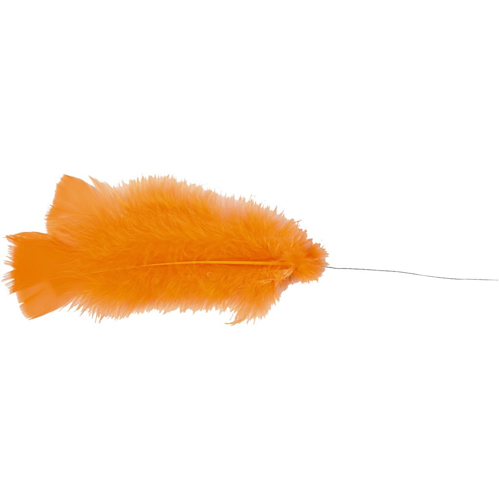 Piume, L: 11-17 cm, giallo, 18 pacch./ 1 conf. [HOB-51848]