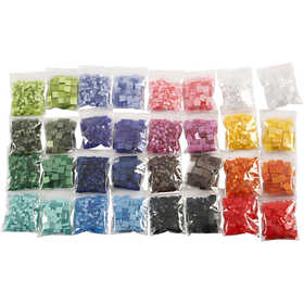 Mini mosaico, misura 5x5+10x10 mm, spess. 2 mm, 32x25 g/ 1 conf. [HOB-51921]