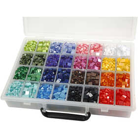 Mini mosaico, misura 5x5+10x10 mm, spess. 2 mm, 32x25 g/ 1 conf. [HOB-51922]