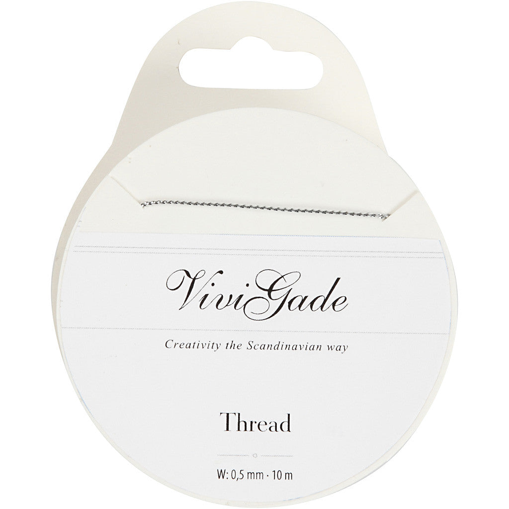 Filo, spess. 0,5 mm, argento, 10 m/ 1 rot. [HOB-51961]