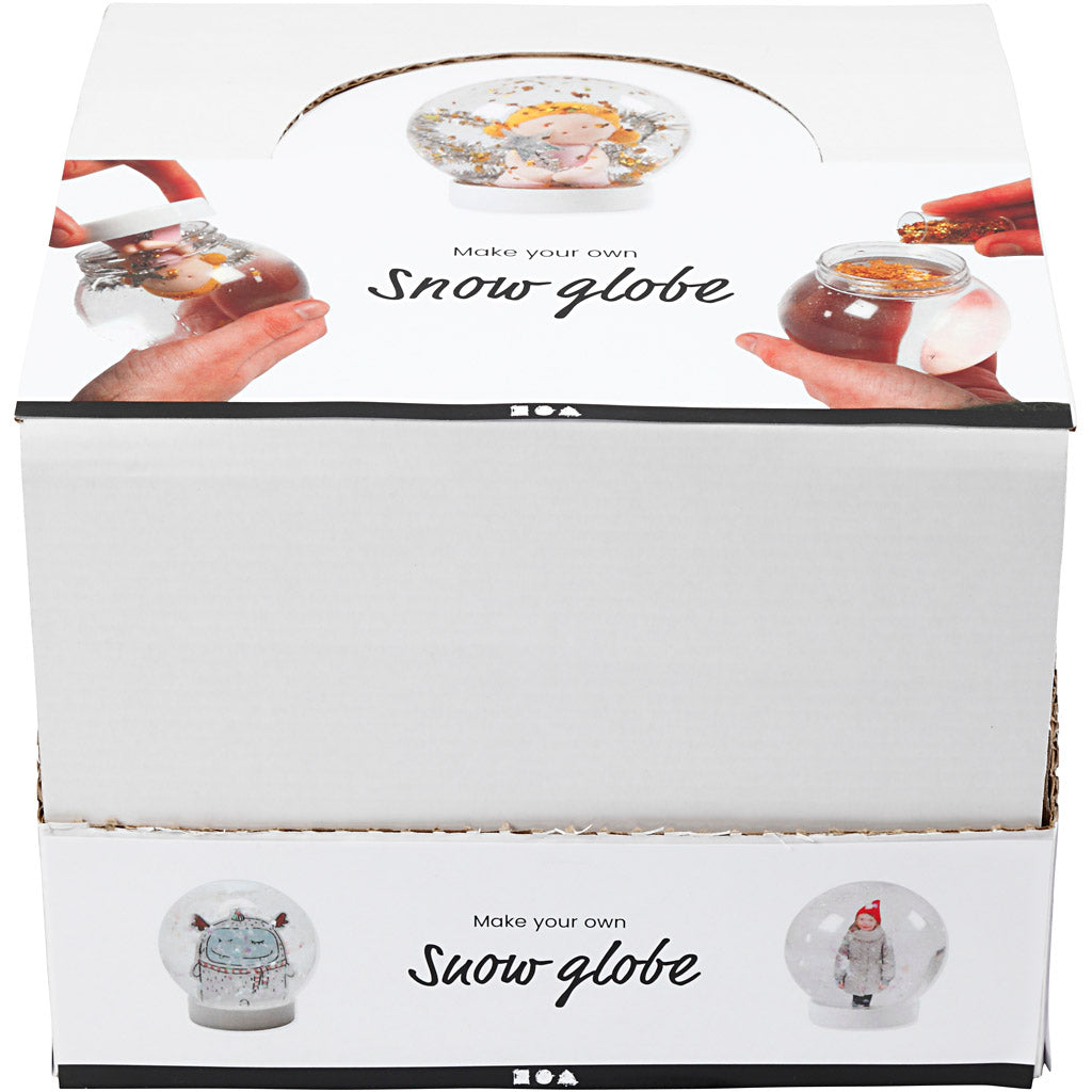 Palla di neve, H: 8,5 cm, diam 8 cm, misura buco 4,7 cm, 18 pz/ 1 conf. [HOB-52138]