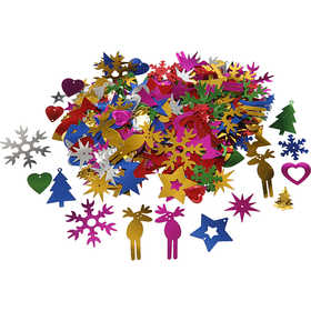 Lustrini, misura 8-50 mm, colori forti, 400 g/ 1 conf. [HOB-52250]