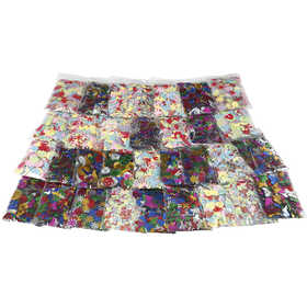 Mix paillettes, misura 7-30 mm, colori asst., 32x25 g/ 1 conf. [HOB-52253]