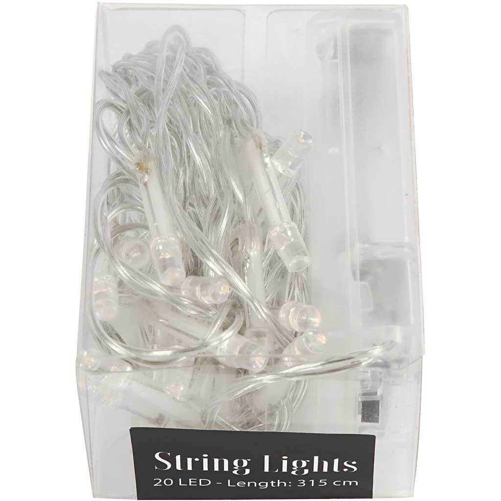 Filo di lucine LED, L: 3,15 M, transparent, 1 pz [HOB-52331]
