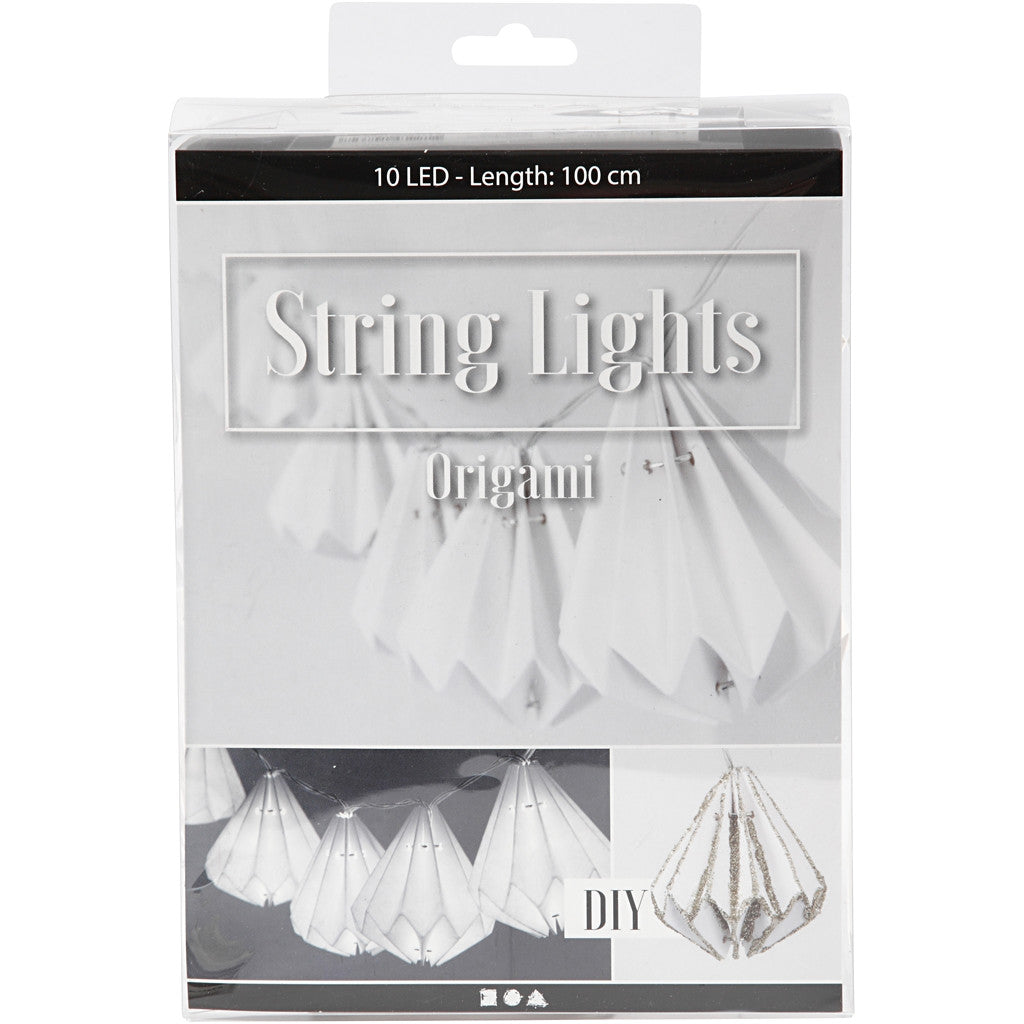 Striscia di luci LED con paralumi, H: 80 mm, L: 100 cm, diam 65 mm, bianco, 1 pz [HOB-52358]