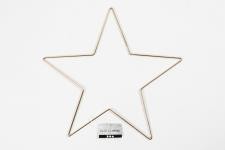 Stella ornamentale, diam 30 cm, spess. 3 mm, oro, 1 pz [HOB-52423]