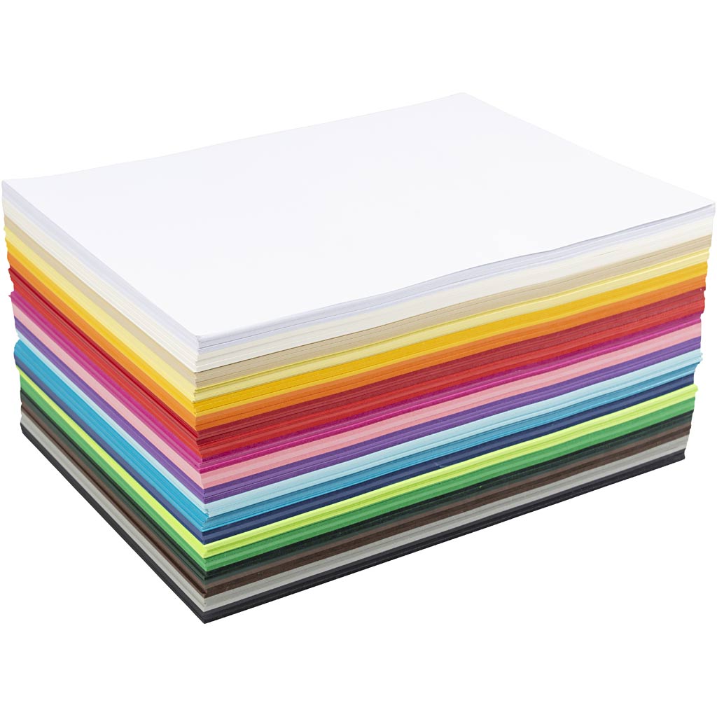 Creative Card, A3, 180 g, assorted colours, 3x300 sheet