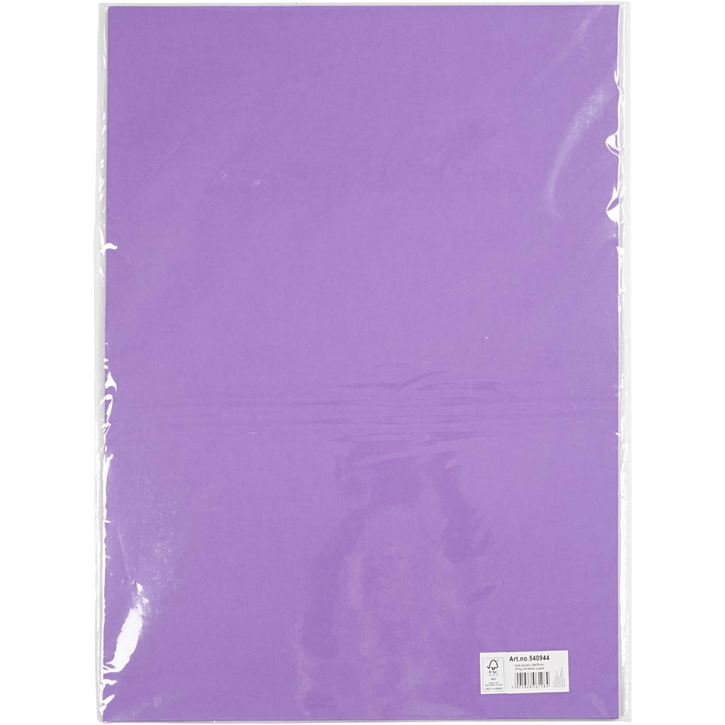 Cartoncino, foglio 50x70 cm, 270 g, viola, 10 fgl./ 1 conf. [HOB-540944]