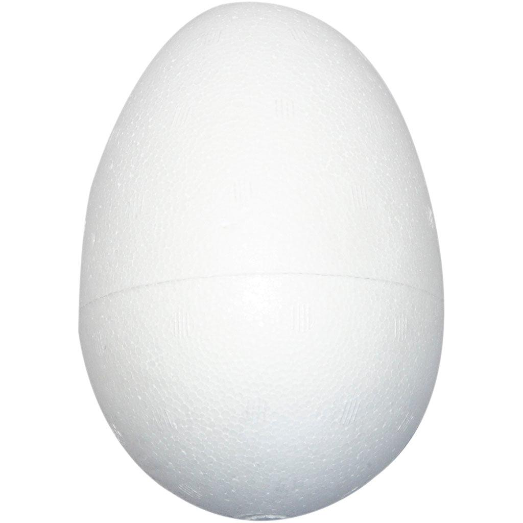 Polystyrene Eggs, H: 12 cm, white, 25 pc
