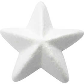 Stelle di polistirolo, L: 11 cm, bianco, 25 pz/ 1 conf. [HOB-543290]