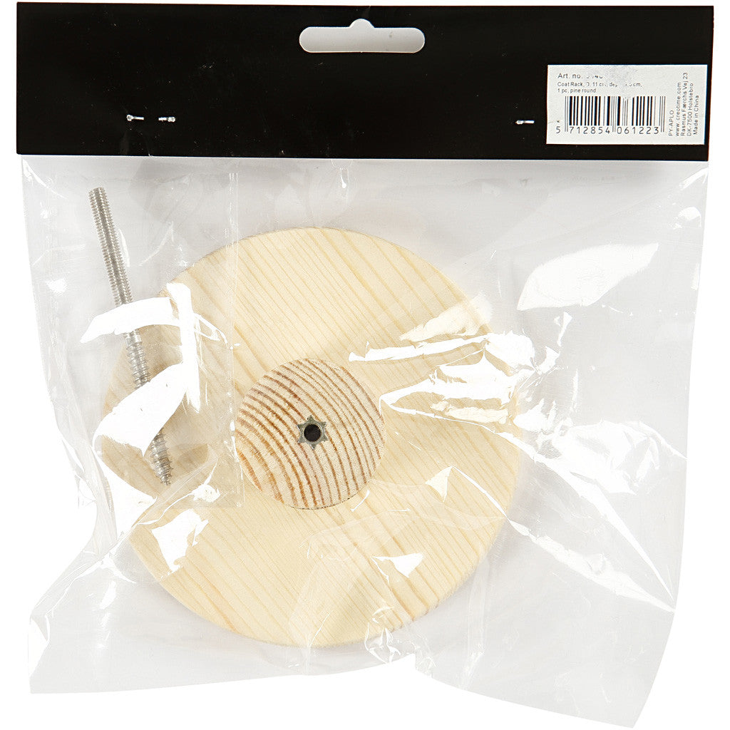 Attaccapanni, rotondo, P: 4,5 cm, diam 11 cm, 1 pz [HOB-54406]