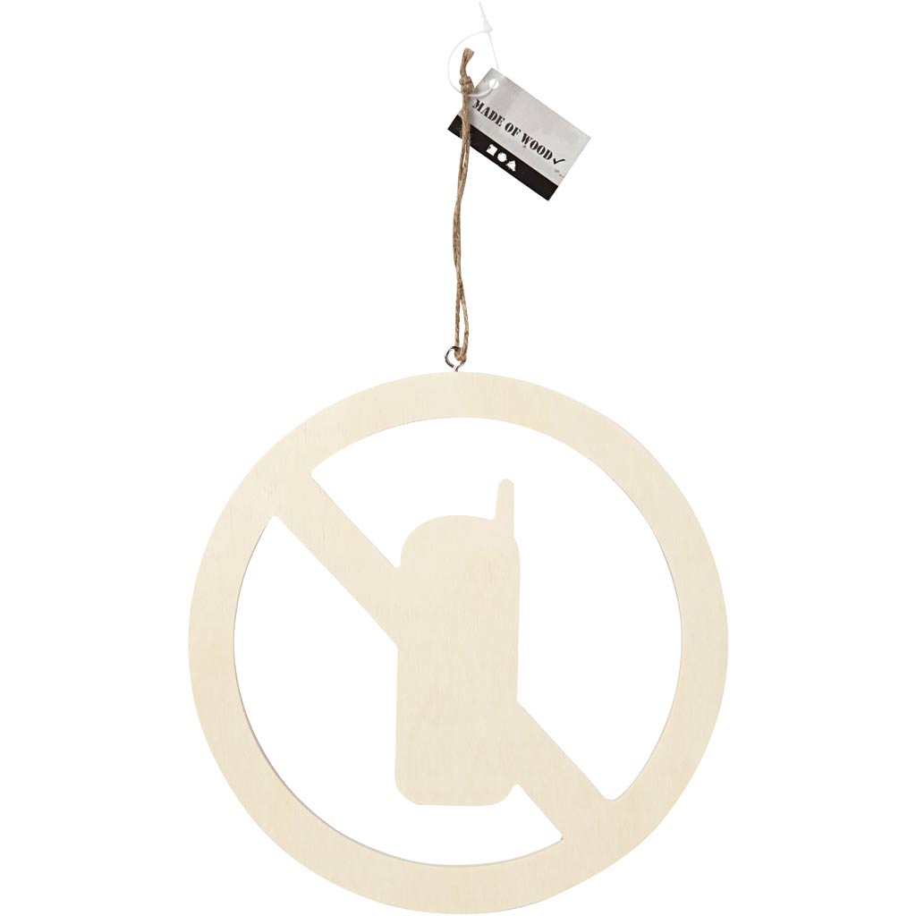 Cartello, No cellulari, misura 21,3 cm, spess. 0,9 cm, 1 pz [HOB-54456]