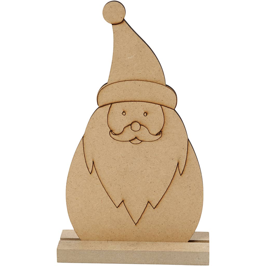 Sagoma di Natale, Babbo Natale, H: 15 cm, P: 3 cm, L: 9 cm, spess. 3 mm, 1 pz [HOB-54469]