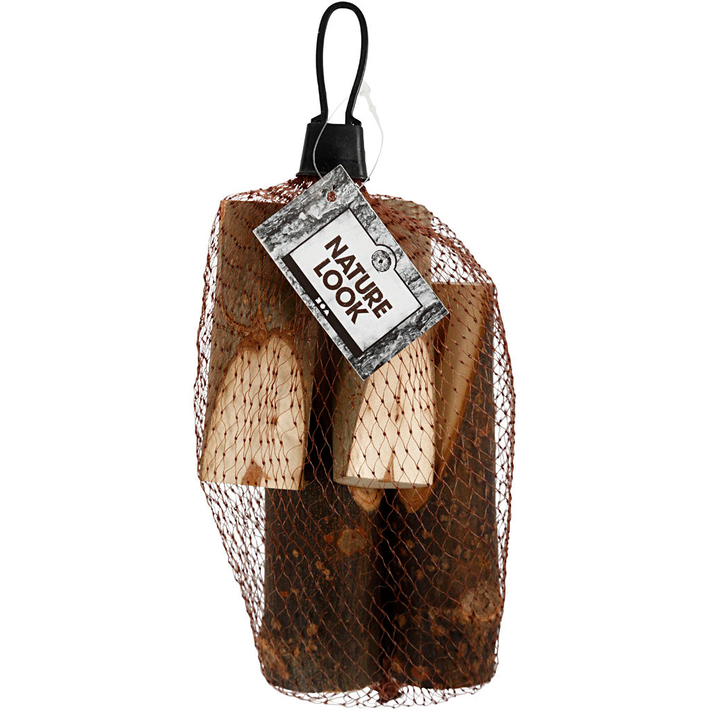 Ramo di albero decorativo tagliato ad angolo, H: 8+12 cm, diam 2,5-3,5 cm, 4 pz/ 1 conf. [HOB-544700]