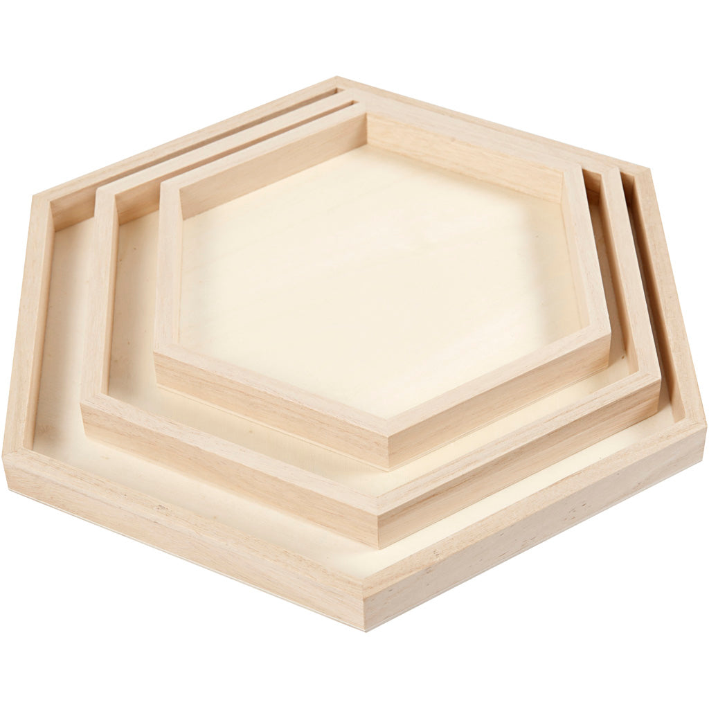 Trays, D: 21+26+31 cm, 3 pc/ 1 set [HOB55317]
