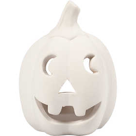 Tea light portalumino, H: 9,5 cm, diam 6,5 cm, bianco, 12 pz/ 1 conf. [HOB-55518]