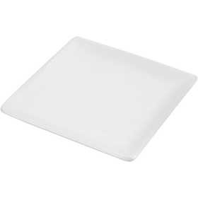 Piatto, misura 12,7x12,7 cm, bianco, 10 pz/ 1 conf. [HOB-55603]