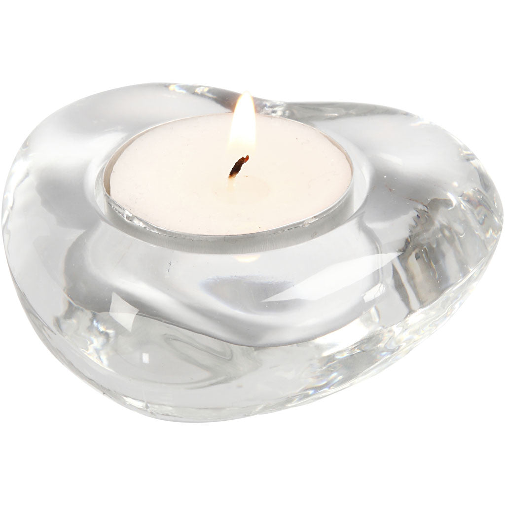 Porta tealight, misura 8x8 cm, spess. 25 mm, 1 pz [HOB-558600]