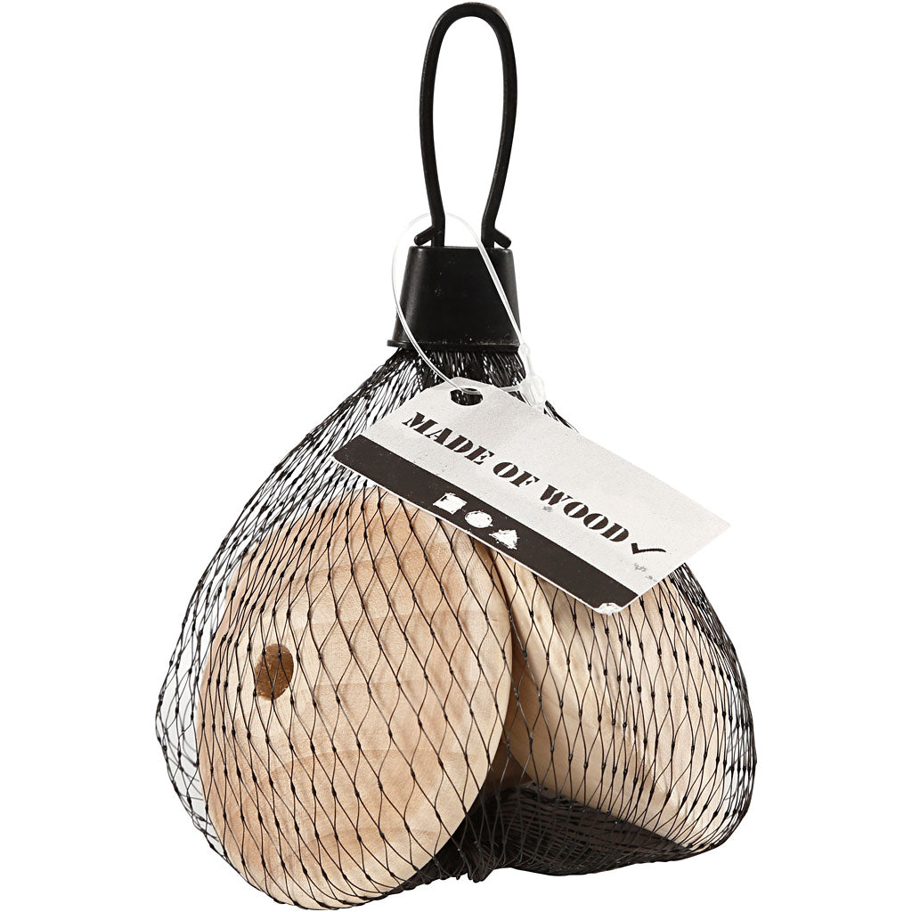 Perla a forma di disco, H: 42 mm, diam 63 mm, misura buco 8 mm, 3 pz/ 1 conf. [HOB-56127]