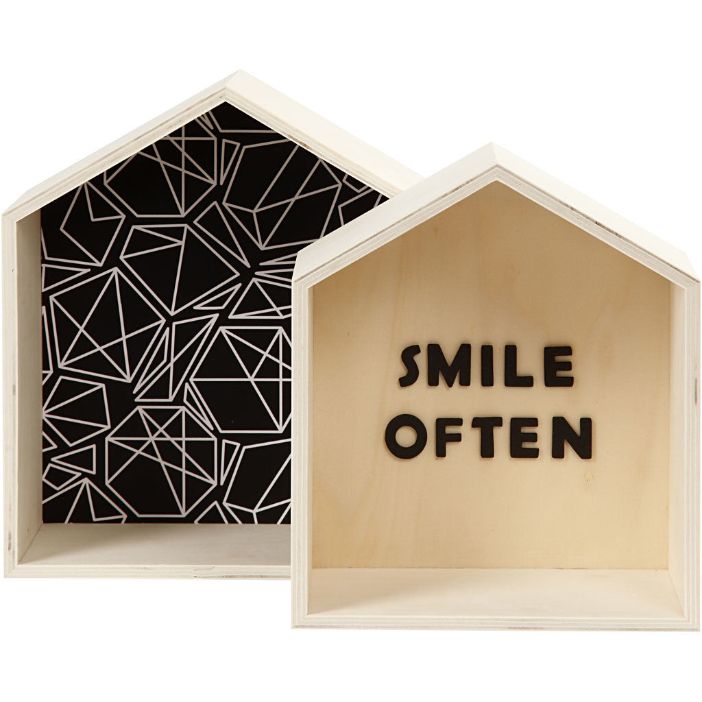 Scatole, casette, H: 22,5+25 cm, P: 12,5 cm, L: 19,5+22,5 cm, 2 pz/ 1 set [HOB-56163]