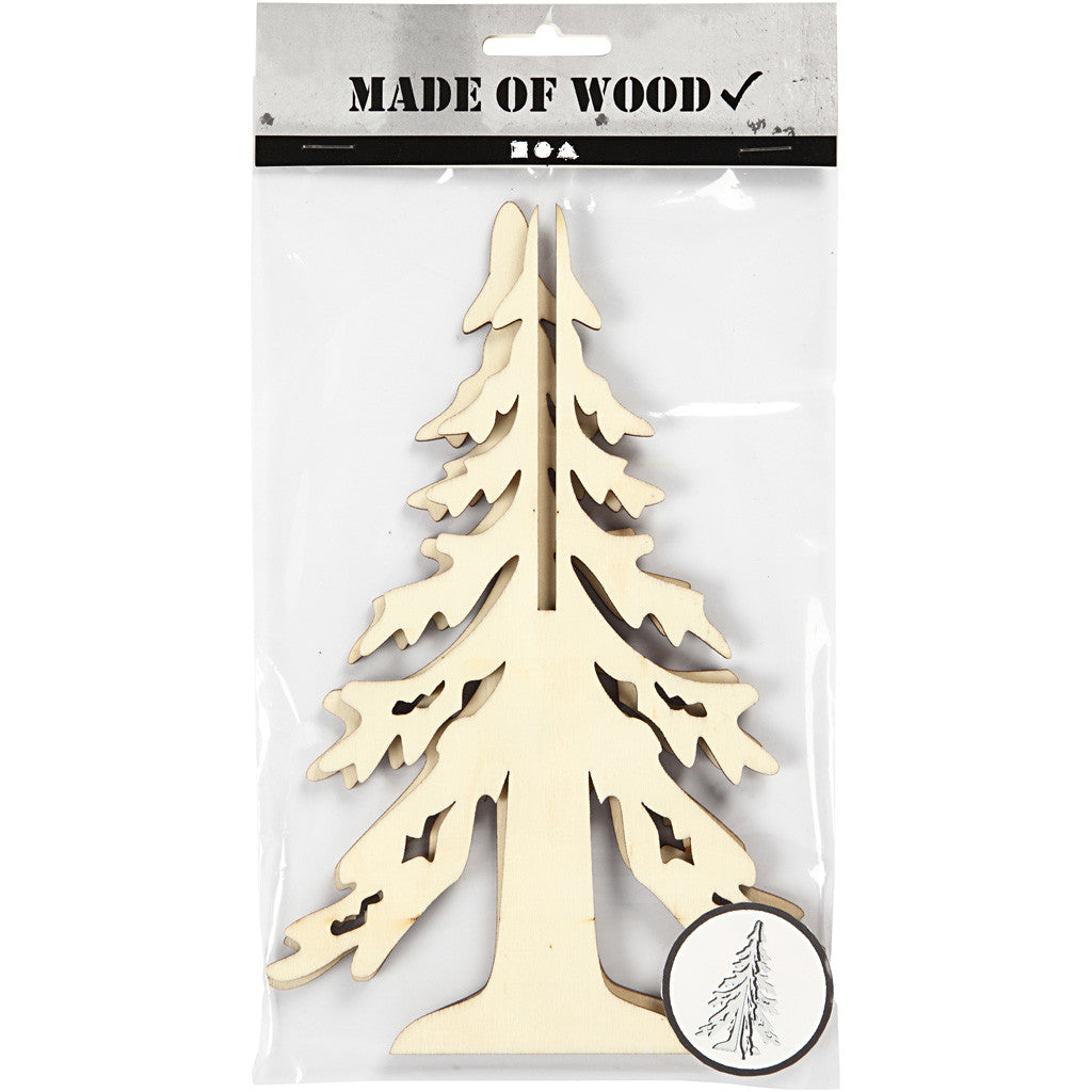 Albero di Natale, H: 20 cm, L: 13 cm, 1 pz [HOB-56169]