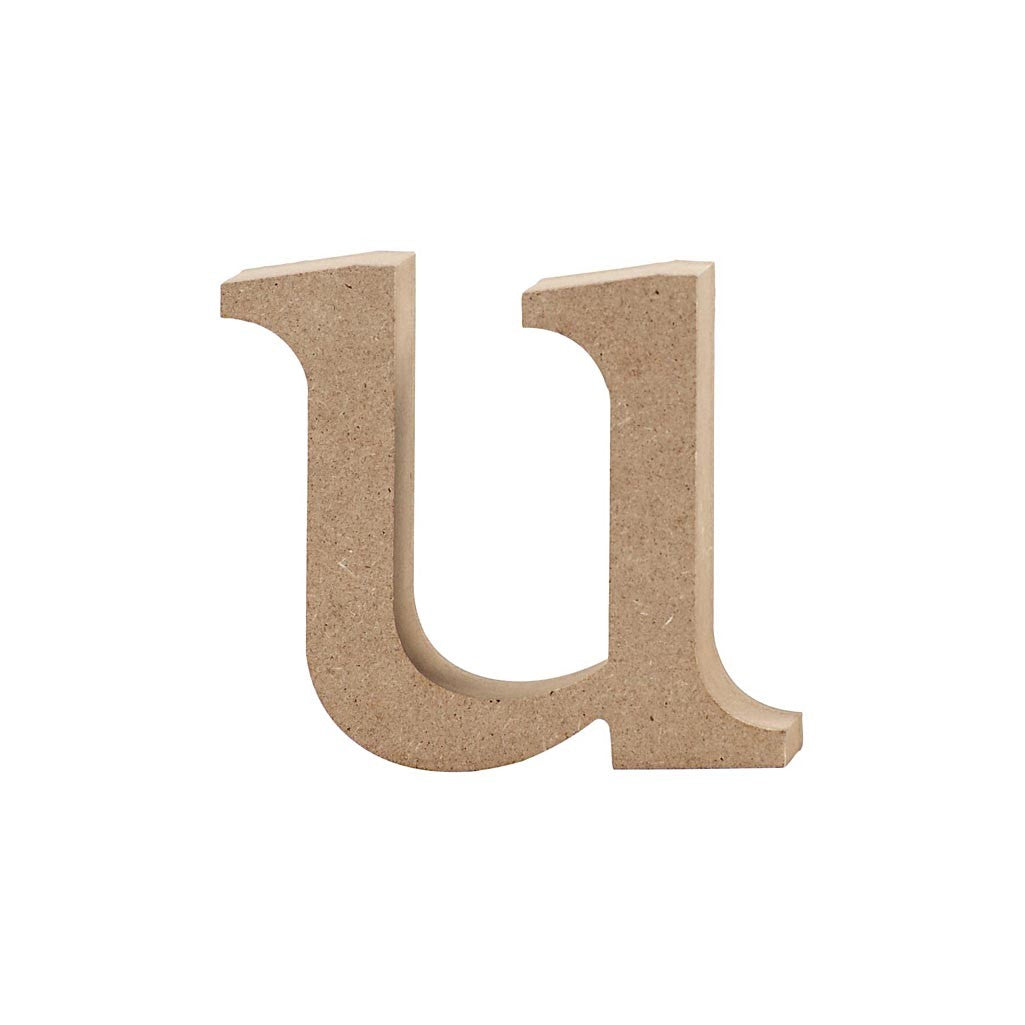 Lettera, u, H: 8,5 cm, spess. 2 cm, 1 pz [HOB-56260]