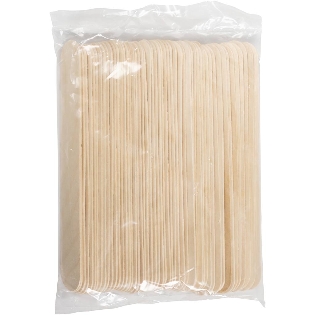 Bastoncini da ghiacciolo, L: 20 cm, L: 25 mm, natural, 50 pz/ 1 conf. [HOB-563060]