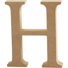 Lettera, H, H: 13 cm, spess. 2 cm, 1 pz [HOB-56317]