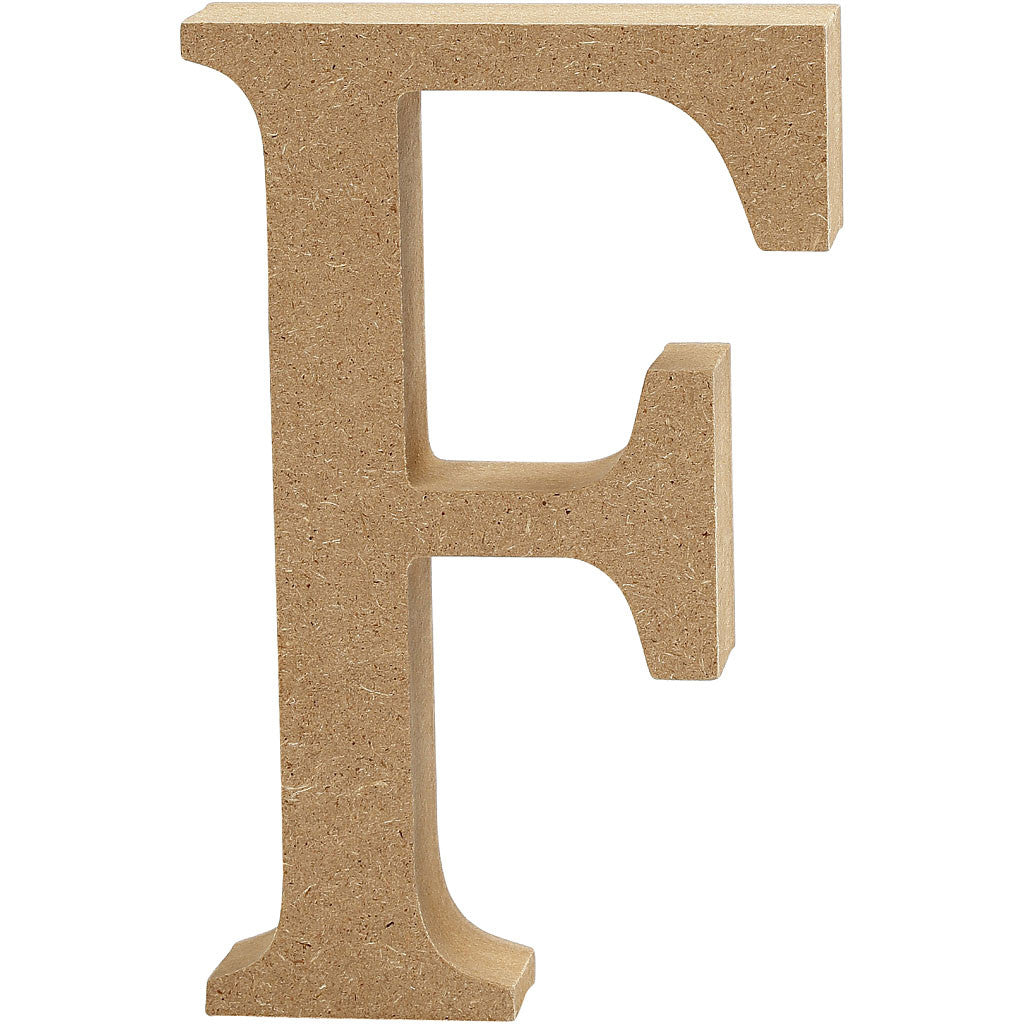 Lettera, F, H: 8 cm, spess. 1,5 cm, 1 pz [HOB-56365]