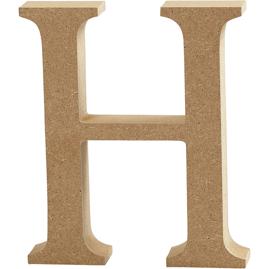 Lettera, H, H: 8 cm, spess. 1,5 cm, 1 pz [HOB-56367]