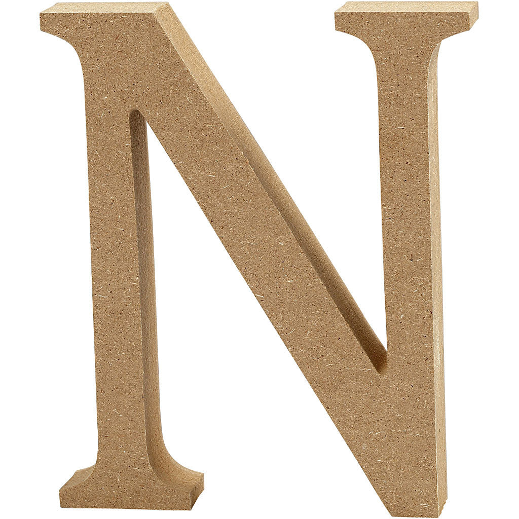Lettera, N, H: 8 cm, spess. 1,5 cm, 1 pz [HOB-56373]