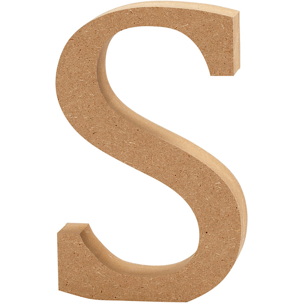 Letter, S, H: 8 cm, thickness 1,5 cm