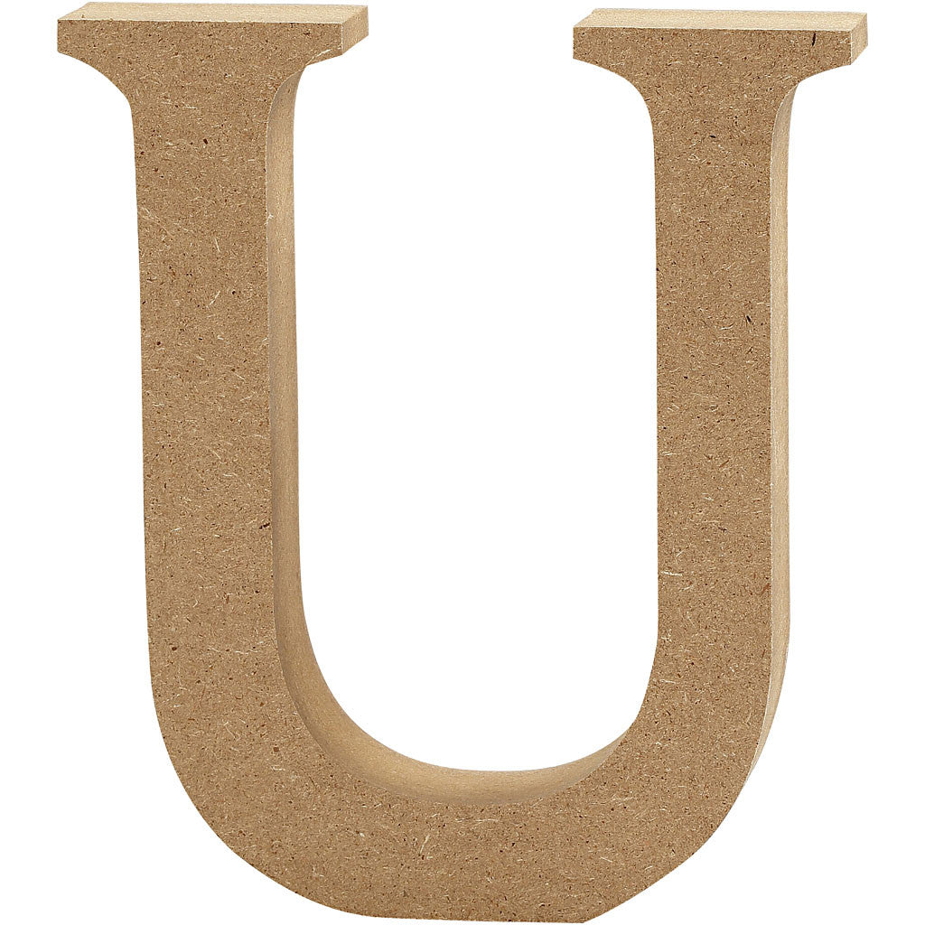 Lettera, U, H: 8 cm, spess. 1,5 cm, 1 pz [HOB-56380]