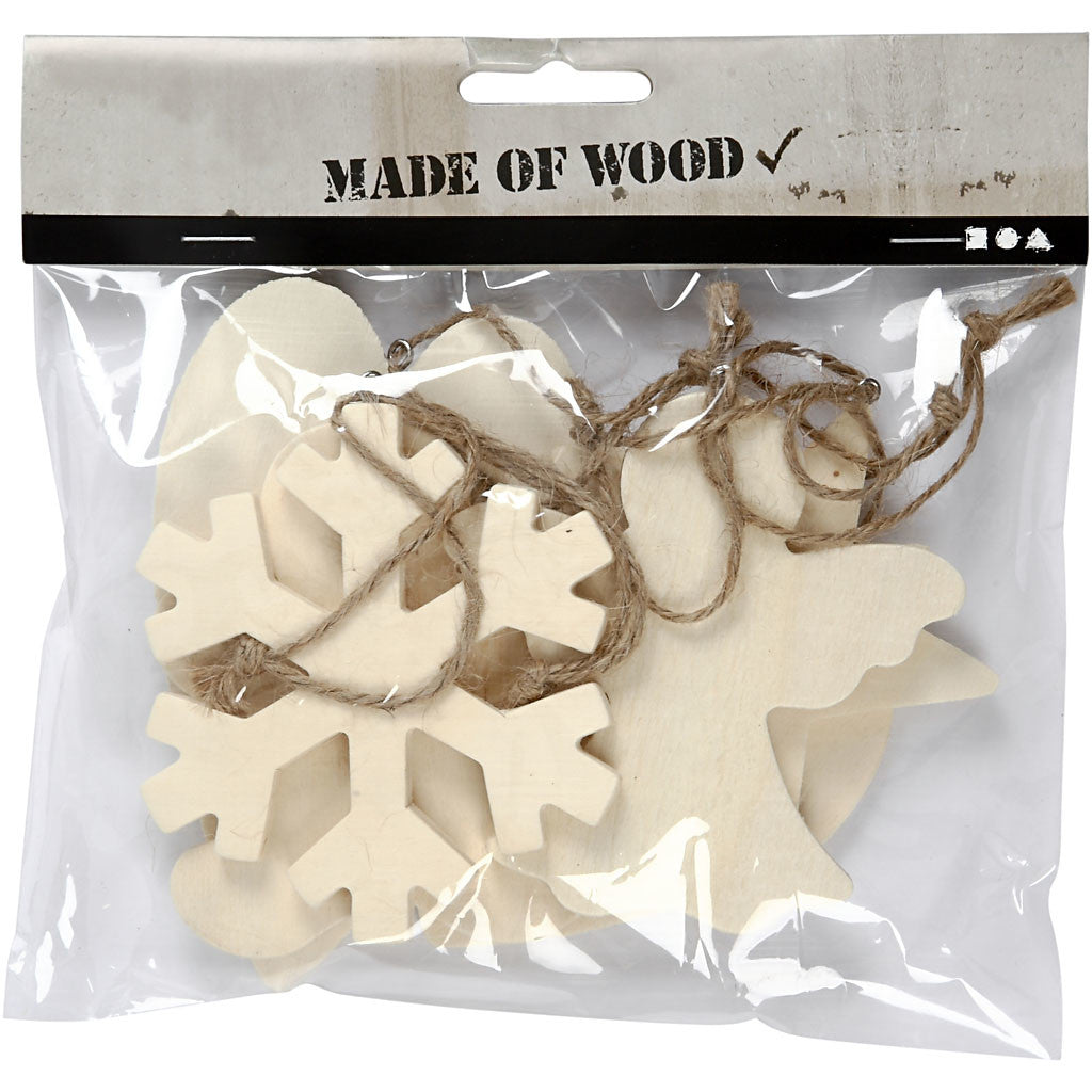 Decorazioni, misura 9-11 cm, spess. 4 mm, 6 pz/ 1 conf. [HOB-564050]