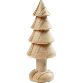 Tree, H: 10 cm, pine, 1pc [HOB-56408]