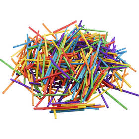 Bastoncini a fiammifero, L: 5 cm, colori asst., 4300 pz, 500 g/ 1 conf. [HOB-56490]